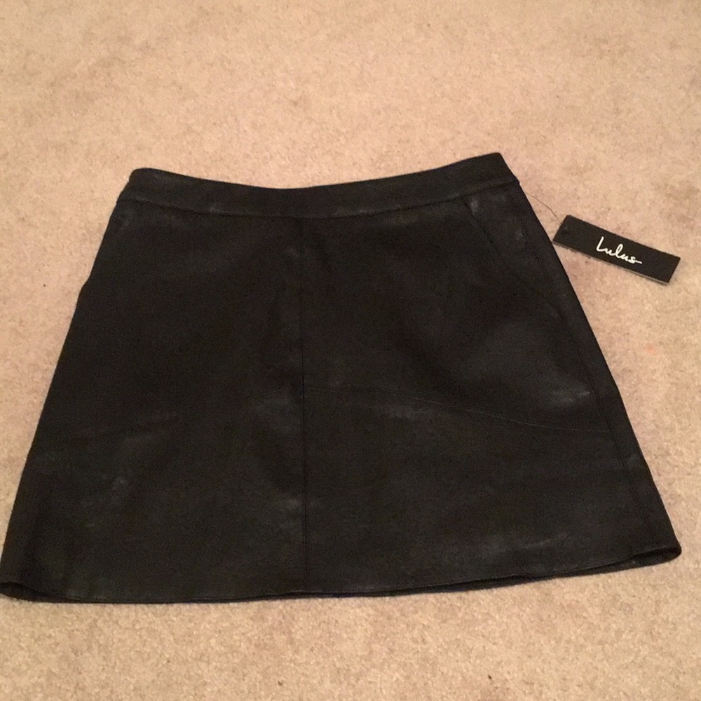 Leather skirt